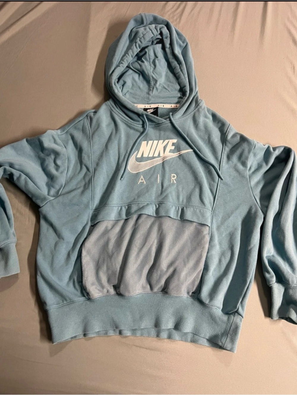 Nike Light Blue Crewneck Air Pullover Hoodie